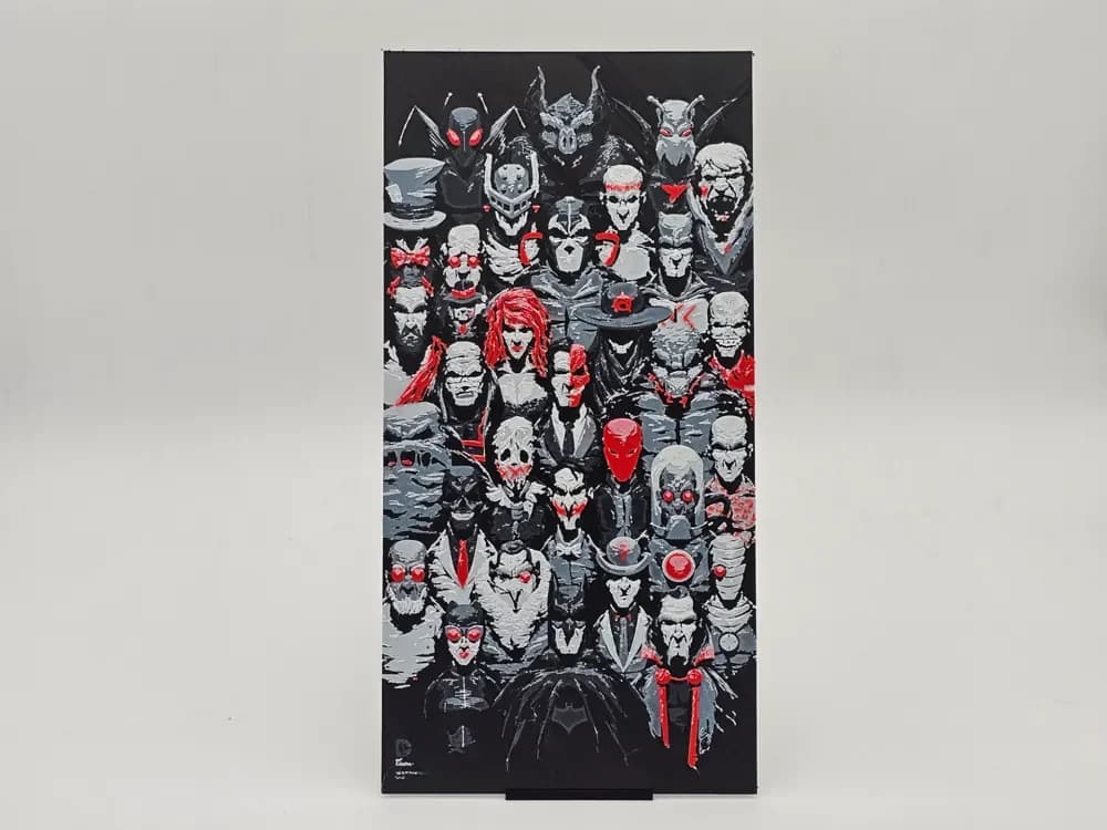 HueForge model: Batman All Villains in red Hueforge by Loki