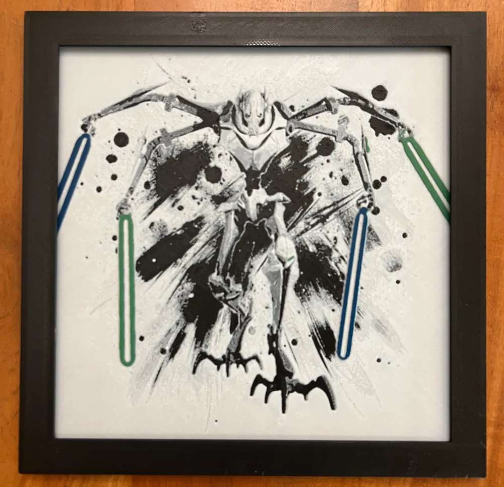 General Grievous by JustBe 3D Printing HueForge model: General Grievous by JustBe 3D Printing