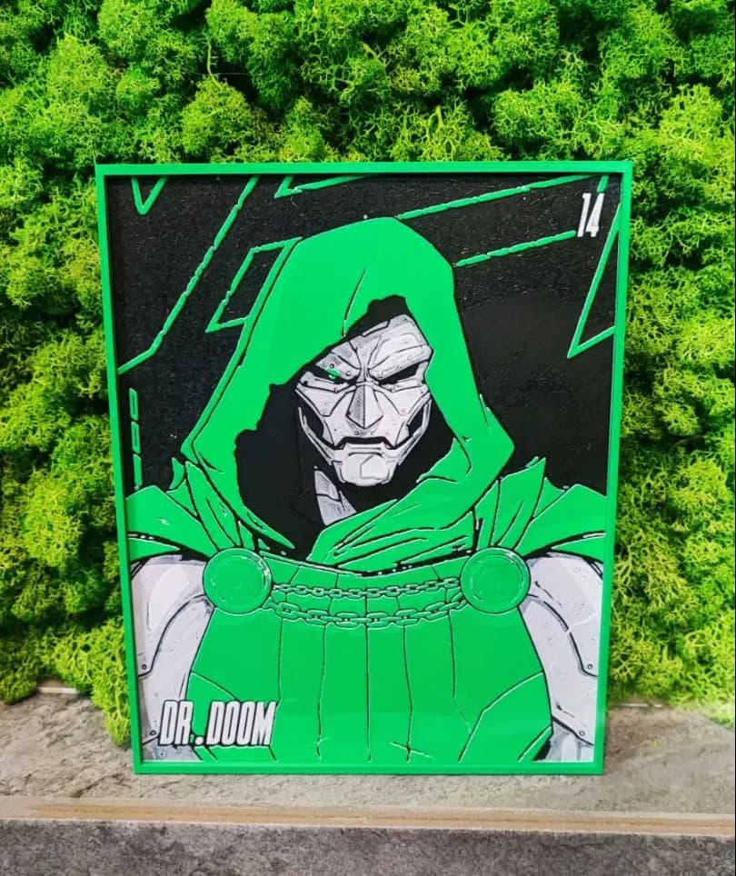 Dr Doom by Garuda3D HueForge model: Dr Doom by Garuda3D