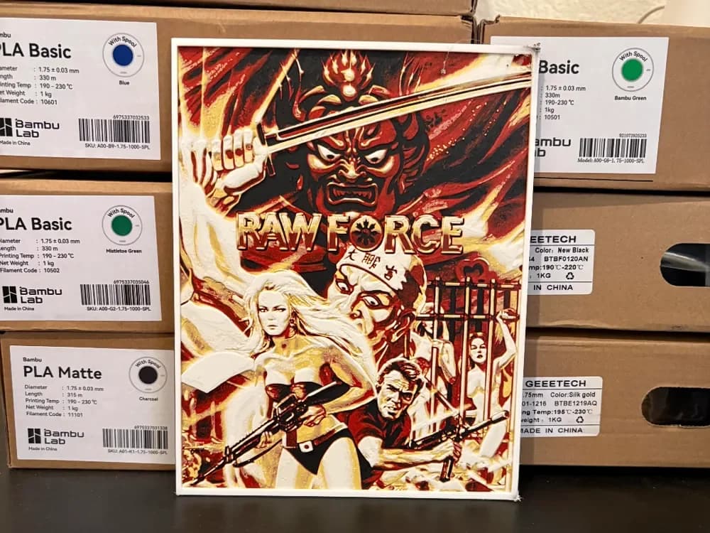 Raw Force Hueforge by Estiv HueForge model: Raw Force Hueforge by Estiv