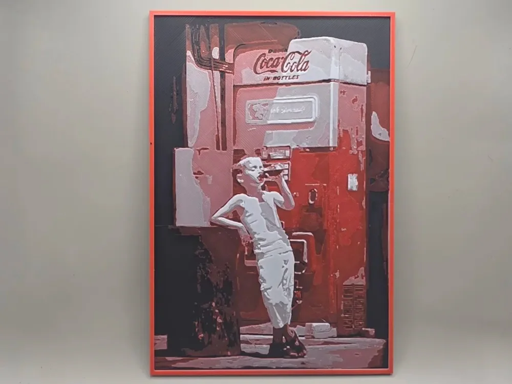 Poster Coca-Cola - HueForge Poster Coca-Cola - HueForge