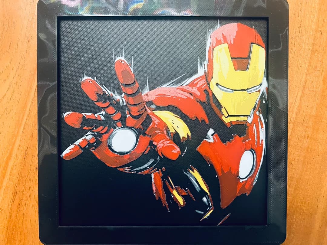 Iron Man by JustBe 3D Printing HueForge model: Iron Man by JustBe 3D Printing