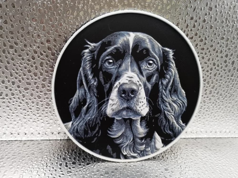 American Cocker Spaniel Coaster – Hueforge American Cocker Spaniel Coaster – Hueforge