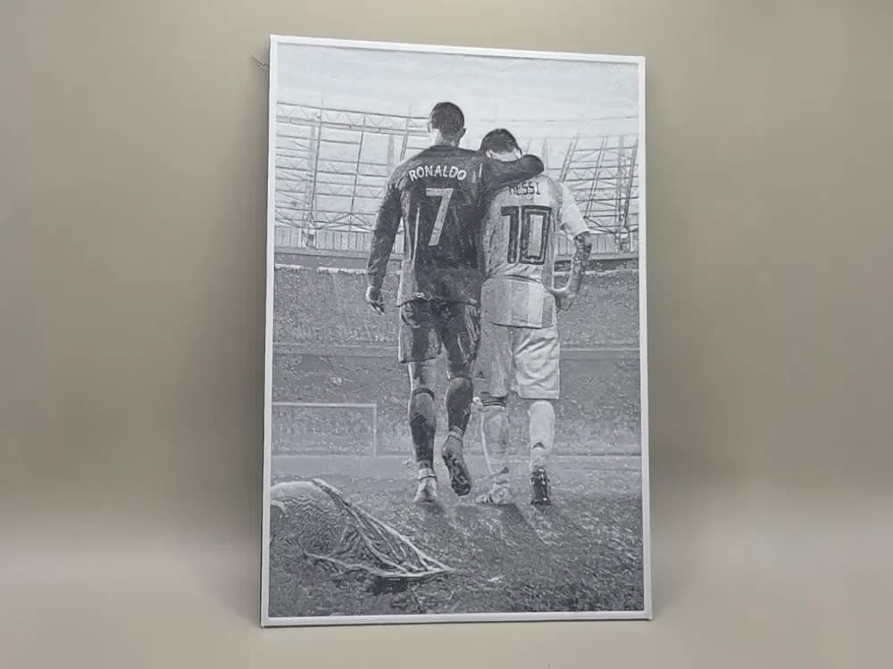 Messi and Ronaldo - HueForge by keko HueForge model: Messi and Ronaldo - HueForge by keko