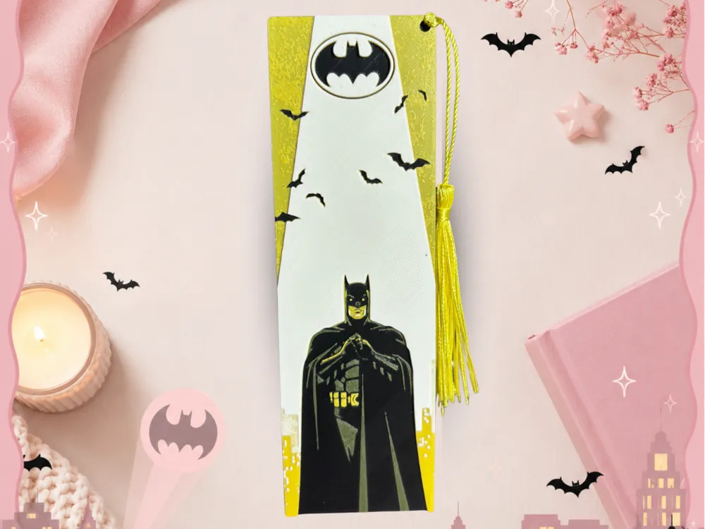 Batman Bookmark by EDesign HueForge model: Batman Bookmark by EDesign