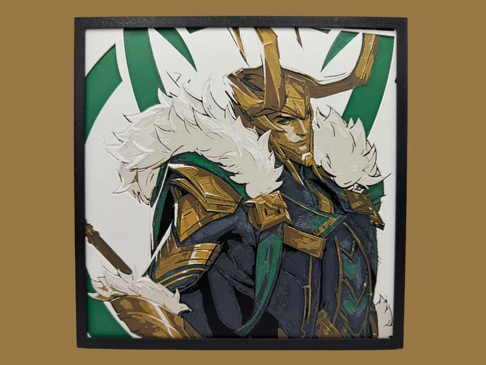 Loki - Marvel Rivals by Canadian Gamer HueForge model: Loki - Marvel Rivals by Canadian Gamer