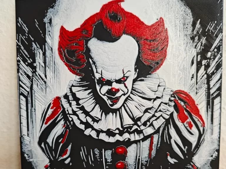 Hueforge Pennywise by Litolunar HueForge model: Hueforge Pennywise by Litolunar