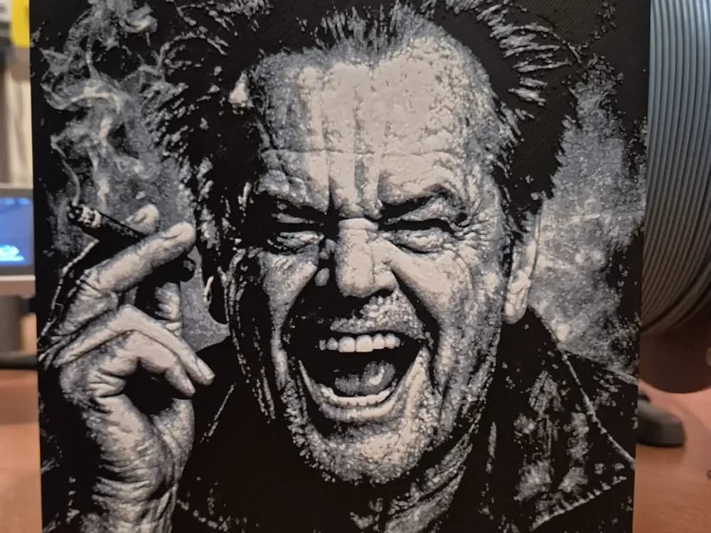 Jack Nicholson hueforge by Buntsta HueForge model: Jack Nicholson hueforge by Buntsta