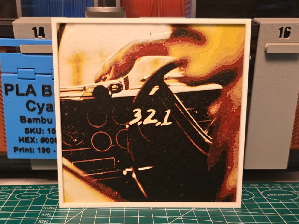 Tucker Wetmore "3,2,1" Single - Hueforge Art by Lumpy3D HueForge model: Tucker Wetmore "3,2,1" Single - Hueforge Art by Lumpy3D