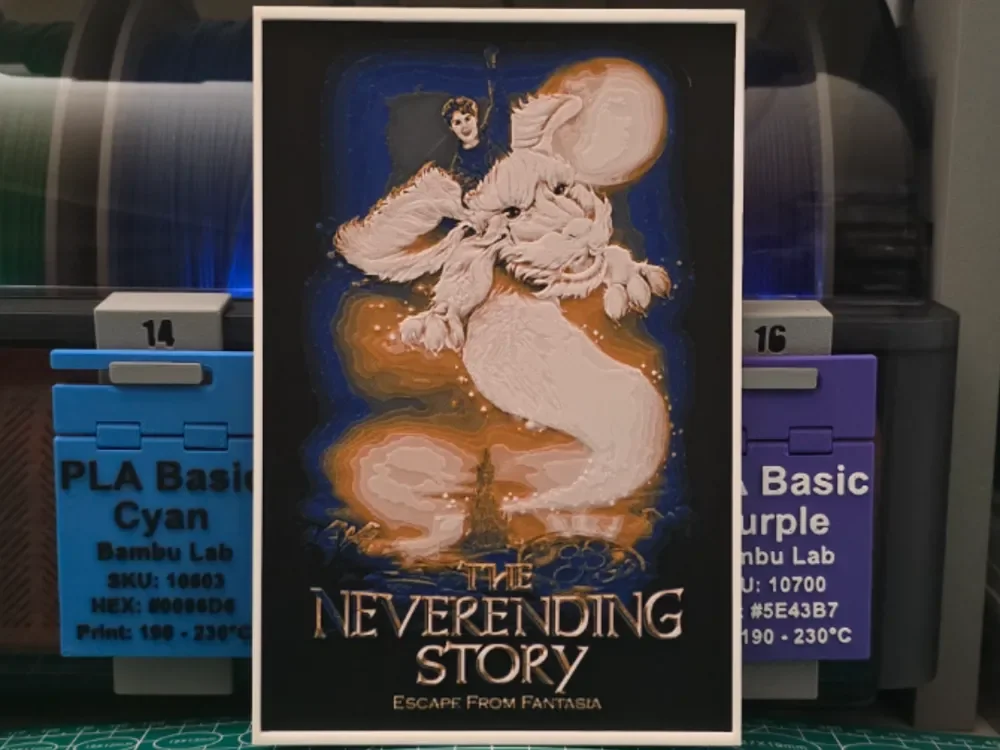 The NeverEnding Story III Movie Poster - Hueforge by Lumpy3D HueForge model: The NeverEnding Story III Movie Poster - Hueforge by Lumpy3D