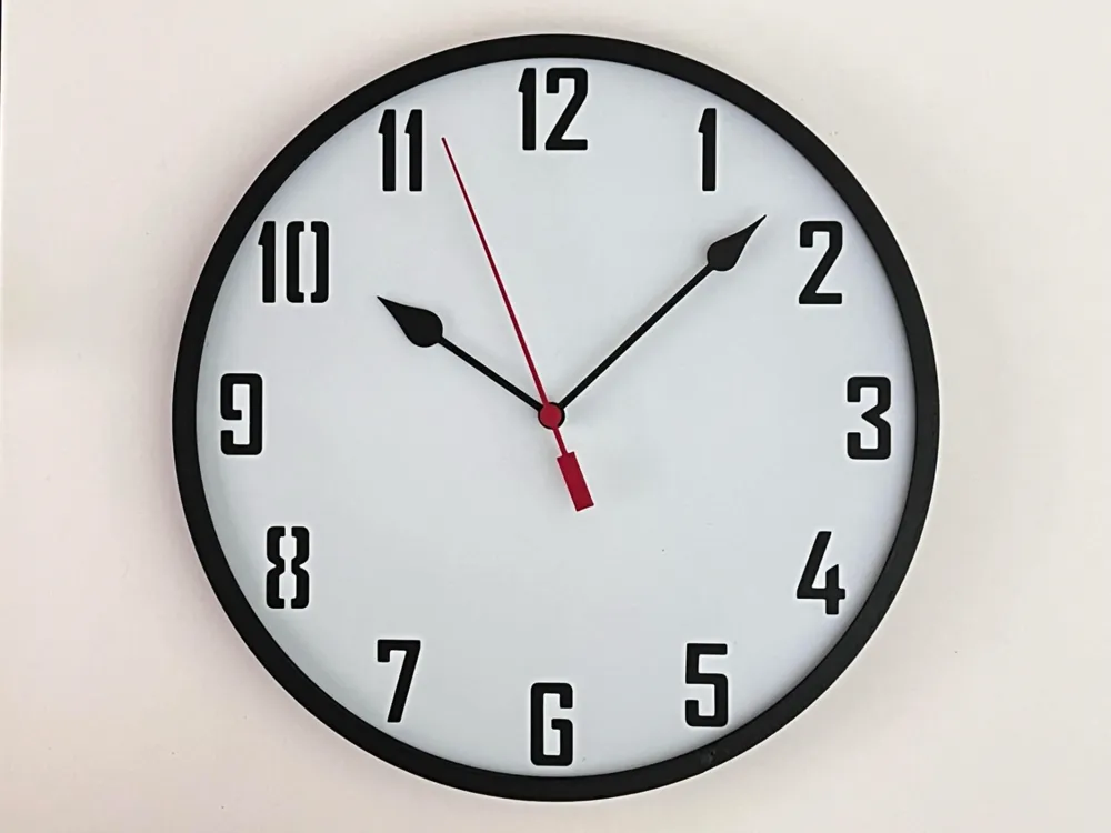 HueForge model: Customizable Clock Simple Pick Your Color and Font by 3djd