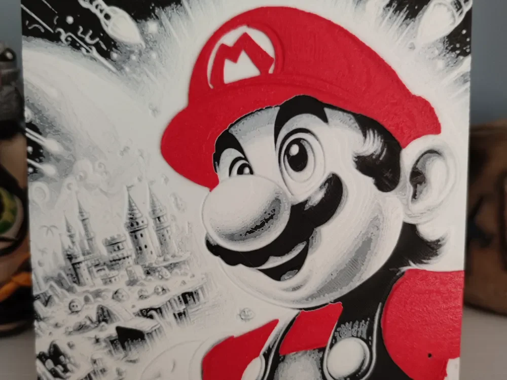 Hueforge Super Mario Bros by Litolunar HueForge model: Hueforge Super Mario Bros by Litolunar