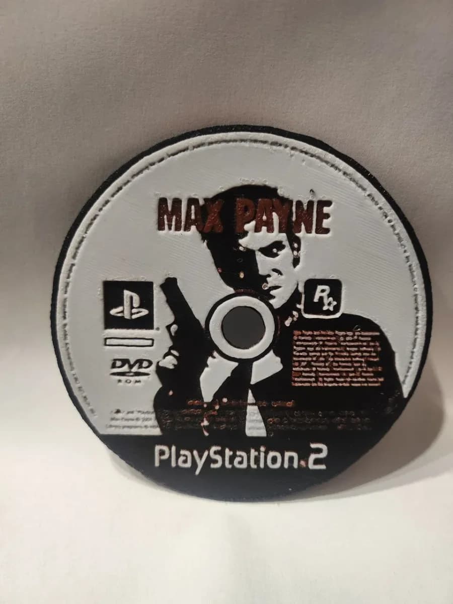 Max Payne PS2 Disk - HueForge by keko HueForge model: Max Payne PS2 Disk - HueForge by keko