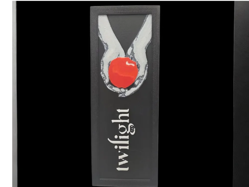 Twilight 50mm x 150mm Bookmark by MythicHue's HueForge model: Twilight 50mm x 150mm Bookmark by MythicHue's