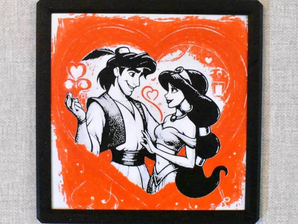 HueForge model: Aladdin and Jasmine Hueforge by Chris B