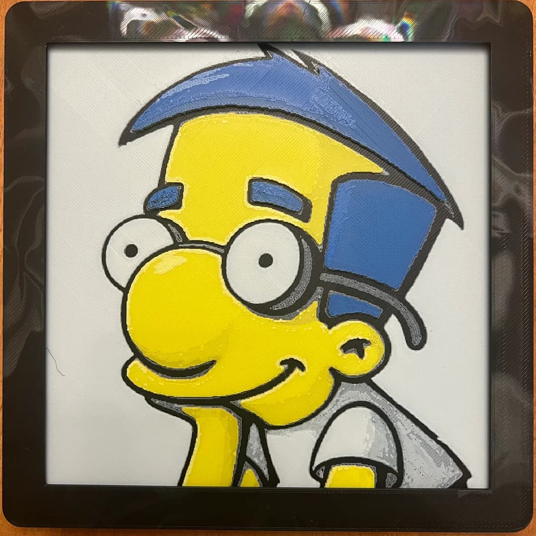 Milhouse by JustBe 3D Printing HueForge model: Milhouse by JustBe 3D Printing