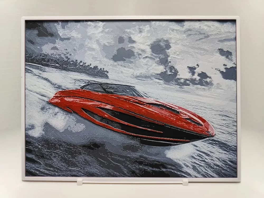 Speedboat - Hueforge by BeaN HueForge model: Speedboat - Hueforge by BeaN
