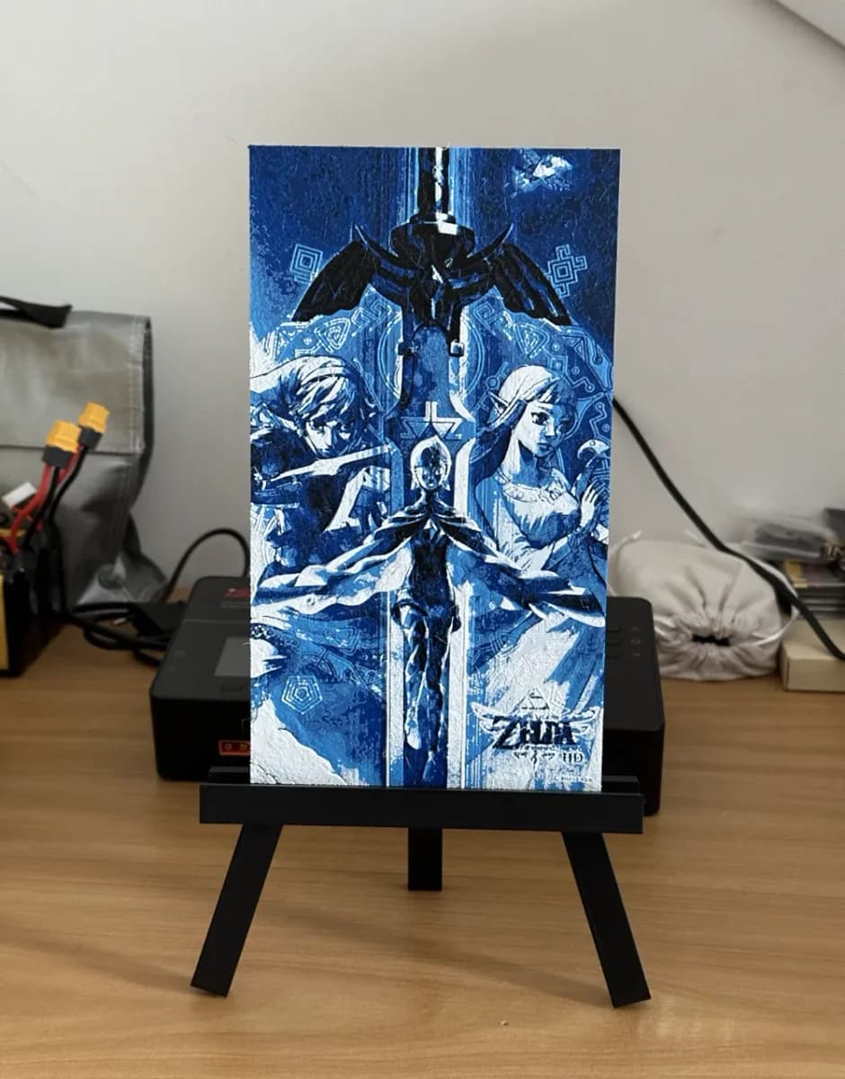 Zelda HueForge art AMS Nintendo by enricoRE HueForge model: Zelda HueForge art AMS Nintendo by enricoRE