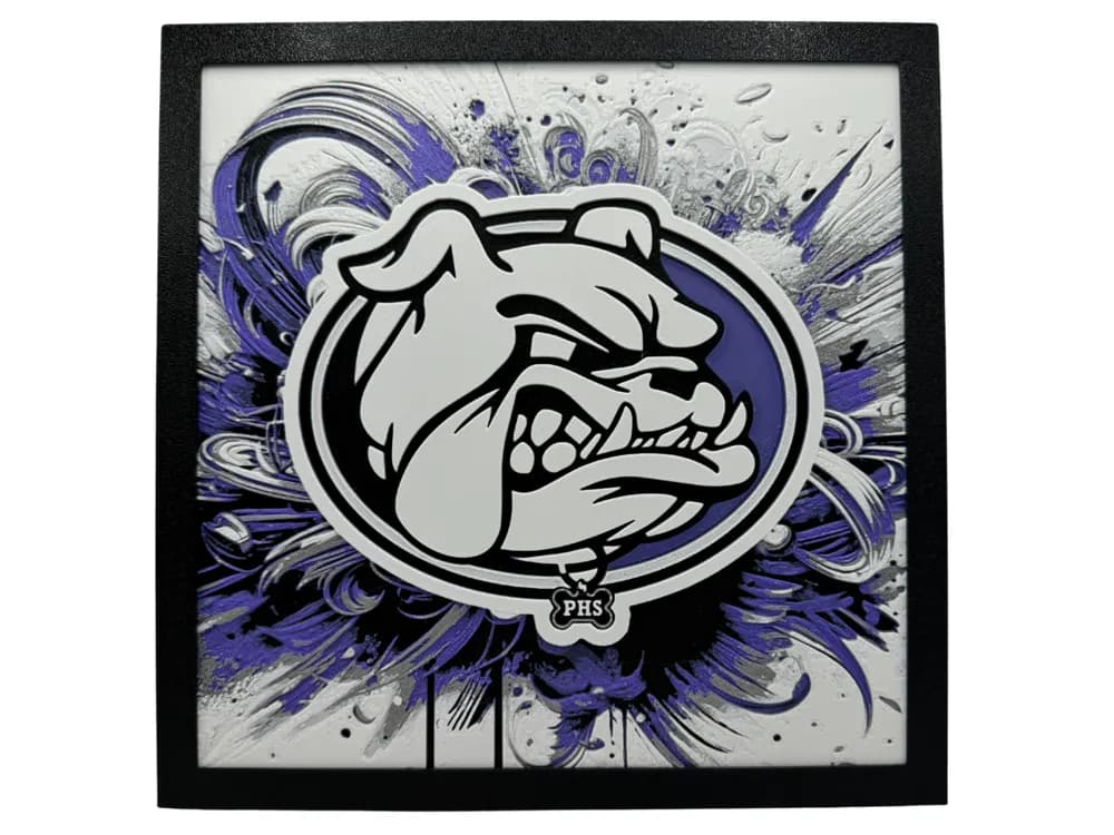 Pasco High School Bulldogs by Canadian Gamer HueForge model: Pasco High School Bulldogs by Canadian Gamer