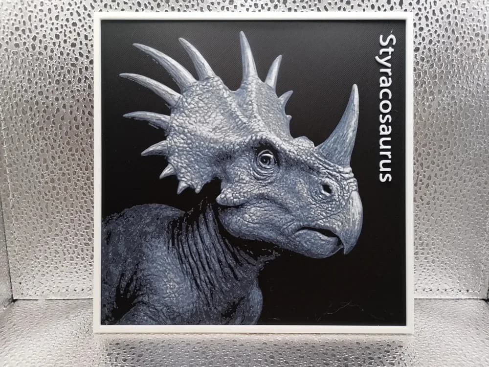 Styracosaurus hueforge by Borishotch Industries HueForge model: Styracosaurus hueforge by Borishotch Industries