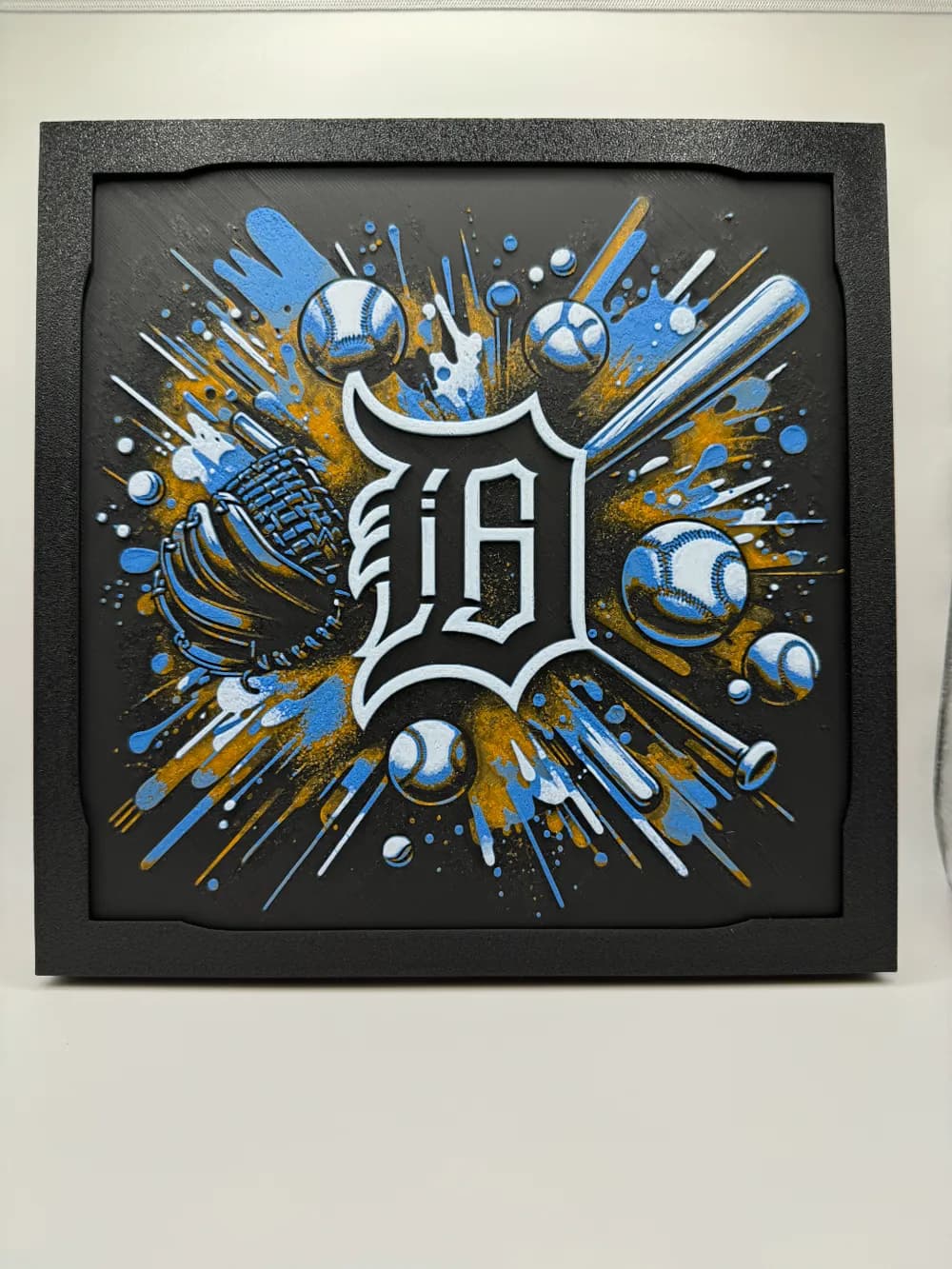 Detroit Tigers - MLB Hueforge by Canadian Gamer HueForge model: Detroit Tigers - MLB Hueforge by Canadian Gamer
