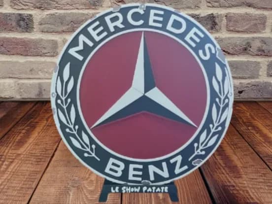 Plaque Vintage Mercedes Hueforge by leshowpatate HueForge model: Plaque Vintage Mercedes Hueforge by leshowpatate