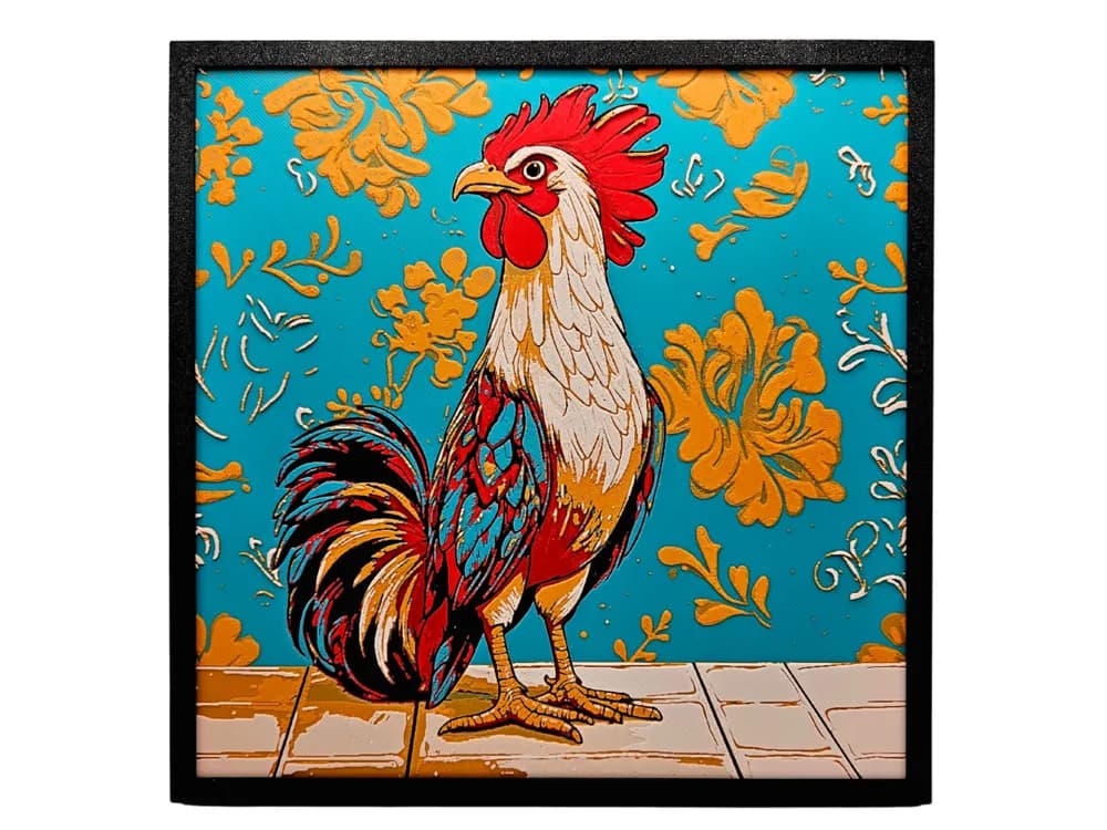 Fancy Cock by BusyKikiBee HueForge model: Fancy Cock by BusyKikiBee
