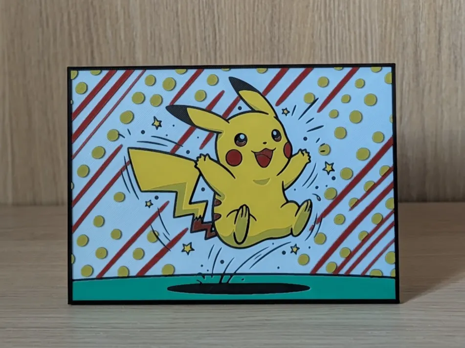 Pikachu Hueforge & Frame by Nextopia HueForge model: Pikachu Hueforge & Frame by Nextopia