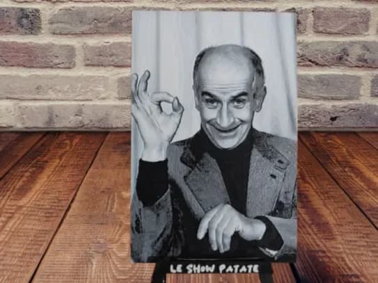 Louis de Funès Portrait hueforge by leshowpatate HueForge model: Louis de Funès Portrait hueforge by leshowpatate
