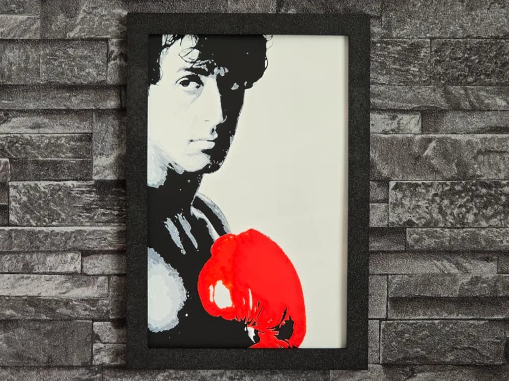 Hueforge Rocky Balboa by StefBull85 HueForge model: Hueforge Rocky Balboa by StefBull85