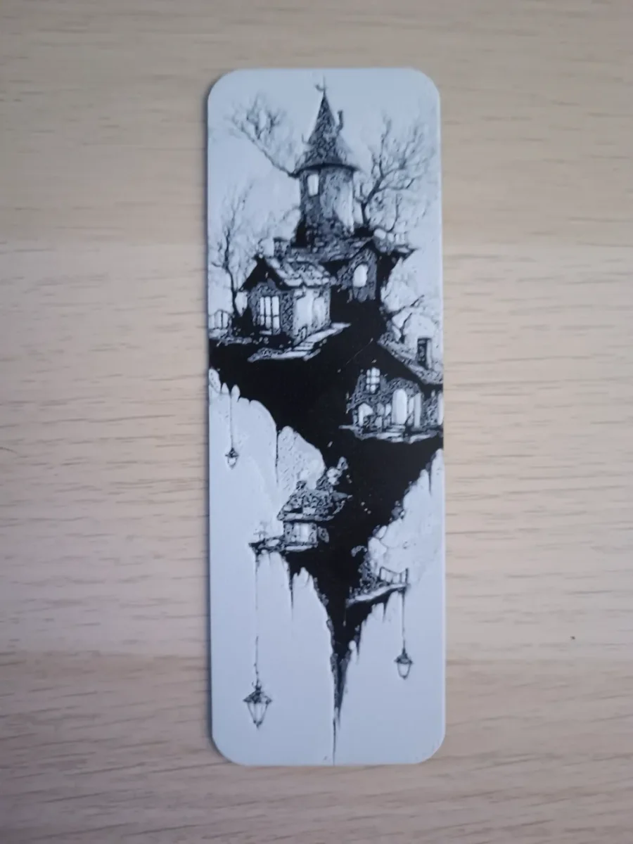 Strange Town Bookmark by Atrus Design HueForge model: Strange Town Bookmark by Atrus Design