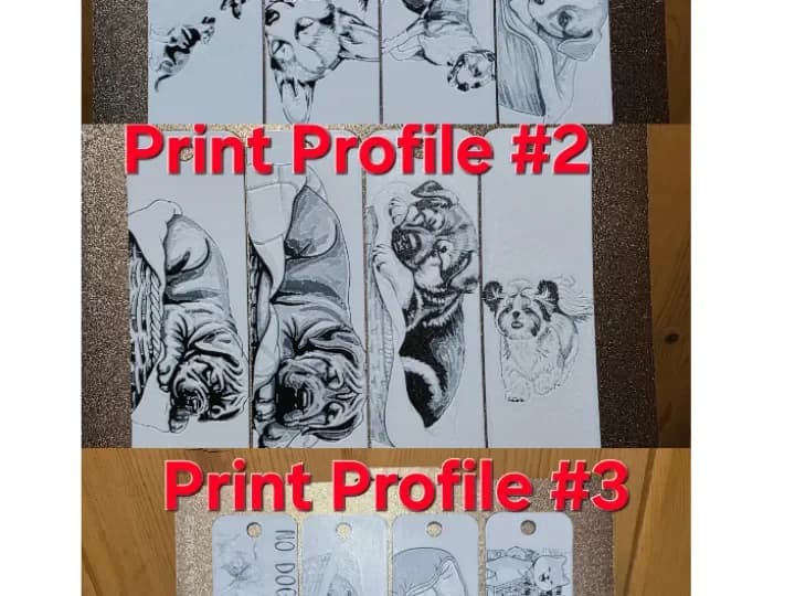 Dogs Set of 13 lol Hueforge Bookmarks Black/White by AirMechDesigns HueForge model: Dogs Set of 13 lol Hueforge Bookmarks Black/White by AirMechDesigns