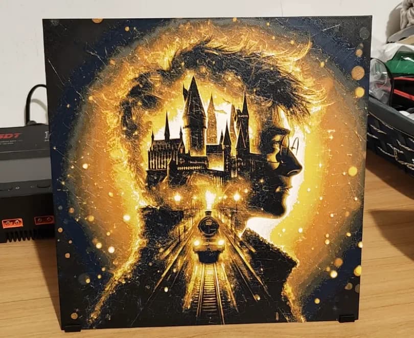 Harry Potter HueForge poster by enricoRE HueForge model: Harry Potter HueForge poster by enricoRE