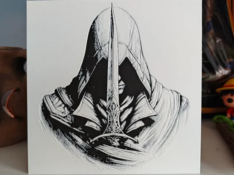 Hueforge Assassin's creed by Litolunar HueForge model: Hueforge Assassin's creed by Litolunar