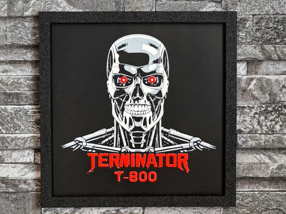 Hueforge Terminator T-800 by StefBull85 HueForge model: Hueforge Terminator T-800 by StefBull85