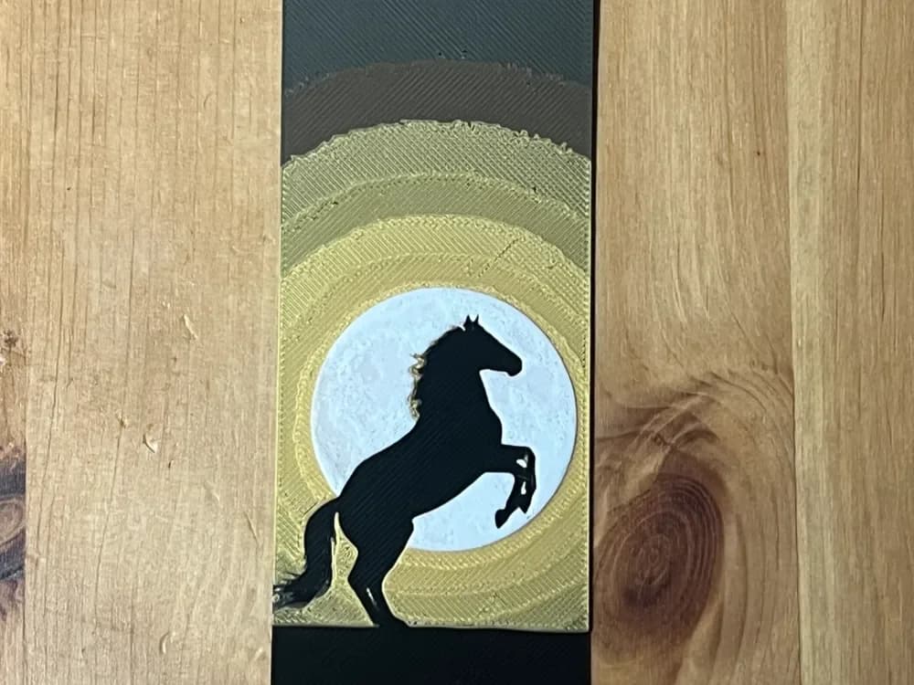 horse bookmark by Morganja HueForge model: horse bookmark by Morganja
