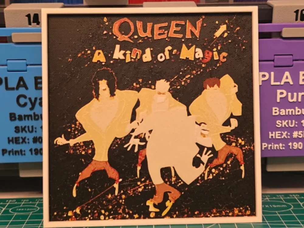 Queen "A Kind of Magic" Album - Hueforge Art by Lumpy3D HueForge model: Queen "A Kind of Magic" Album - Hueforge Art by Lumpy3D