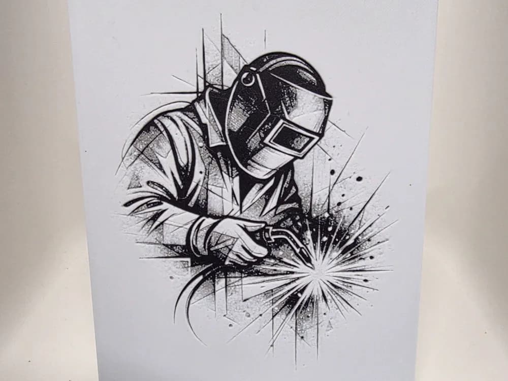 Welder Hueforge by Morganja HueForge model: Welder Hueforge by Morganja