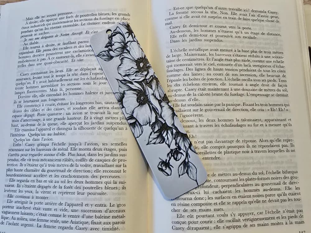 Bookmark Flowers by Kactus Fpv HueForge model: Bookmark Flowers by Kactus Fpv