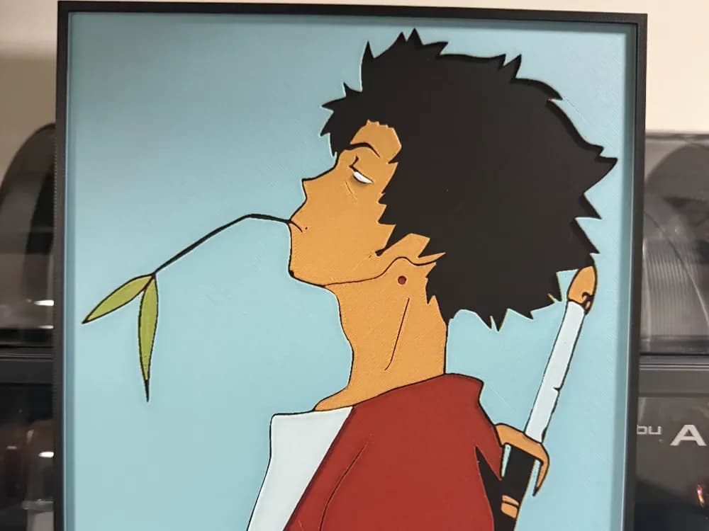 Samurai Champloo - Mugen - Hueforge by Strata Prints HueForge model: Samurai Champloo - Mugen - Hueforge by Strata Prints