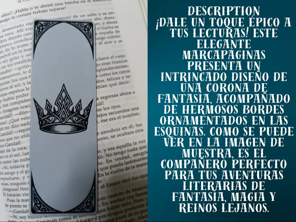 Epic Crown Bookmark by FYTY112 HueForge model: Epic Crown Bookmark by FYTY112
