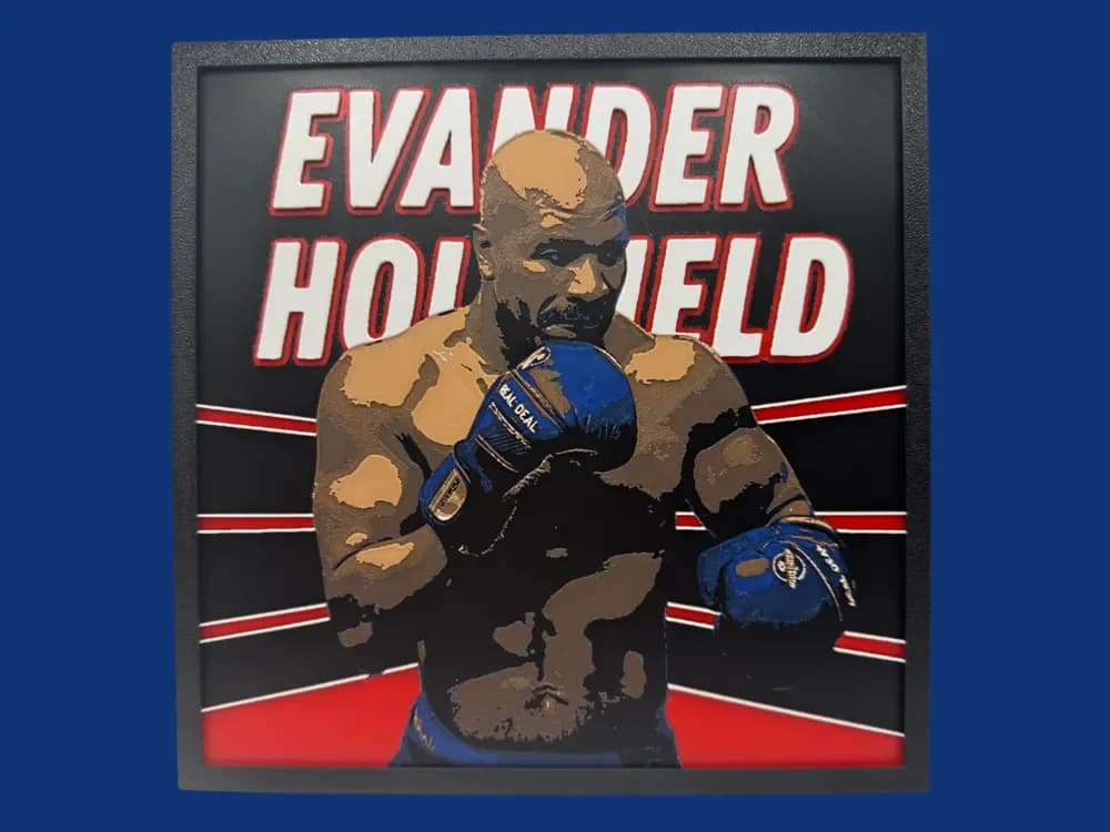 HueForge model: Evander Holyfield by Canadian Gamer