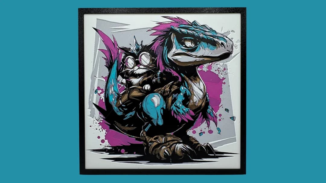 Donut & Mongo - Dungeon Crawler Carl by Canadian Gamer HueForge model: Donut & Mongo - Dungeon Crawler Carl by Canadian Gamer