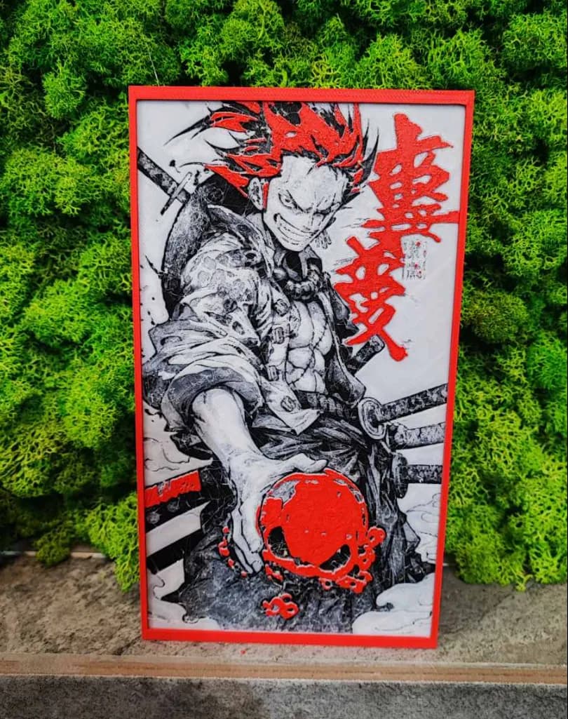 One piece by Garuda3D HueForge model: One piece by Garuda3D