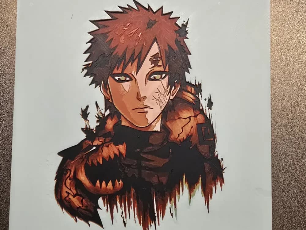 Naruto -Gahara by 3D-Mentiel HueForge model: Naruto -Gahara by 3D-Mentiel