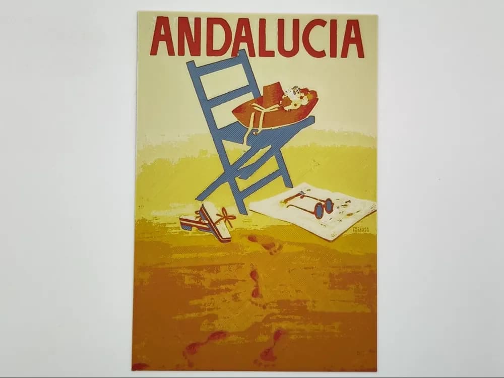 Andalucia vintage poster - hueforge by Altf4-Formation HueForge model: Andalucia vintage poster - hueforge by Altf4-Formation