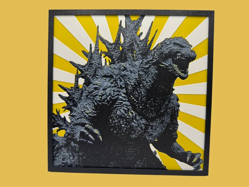Godzilla - Minus One Version by Canadian Gamer HueForge model: Godzilla - Minus One Version by Canadian Gamer