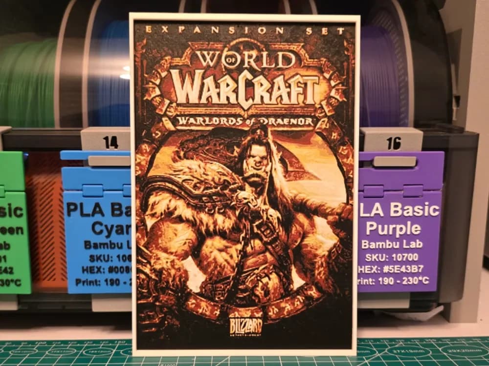 World of Warcraft: Warlords of Draenor Hueforge by Lumpy3D HueForge model: World of Warcraft: Warlords of Draenor Hueforge by Lumpy3D