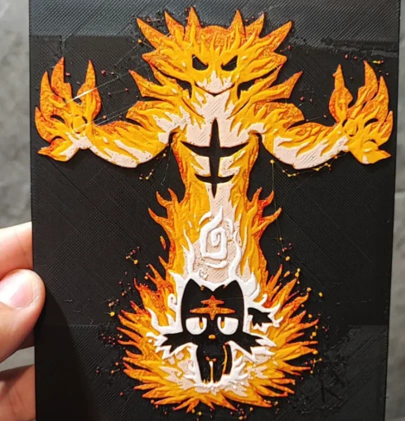 Pokemon evolve by Garuda3D HueForge model: Pokemon evolve by Garuda3D