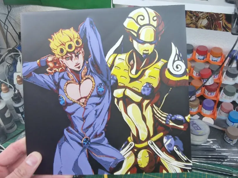 JoJo's Bizarre Adventure Hueforge Giorno Giovanna by Dakiren HueForge model: JoJo's Bizarre Adventure Hueforge Giorno Giovanna by Dakiren